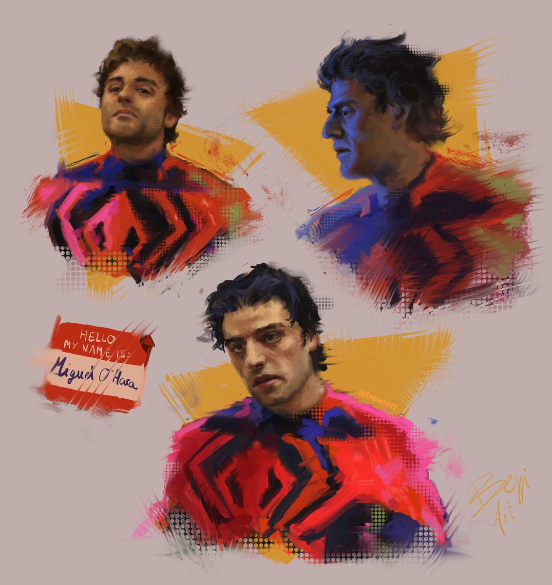 I loved #MiguelOHara in the movie so here are some drawings of Oscar Isaac as him
#SpiderMan2099 #SpiderManAcrossTheSpiderVerse #spidergwen #MilesMorales #AcrossTheSpiderVerse