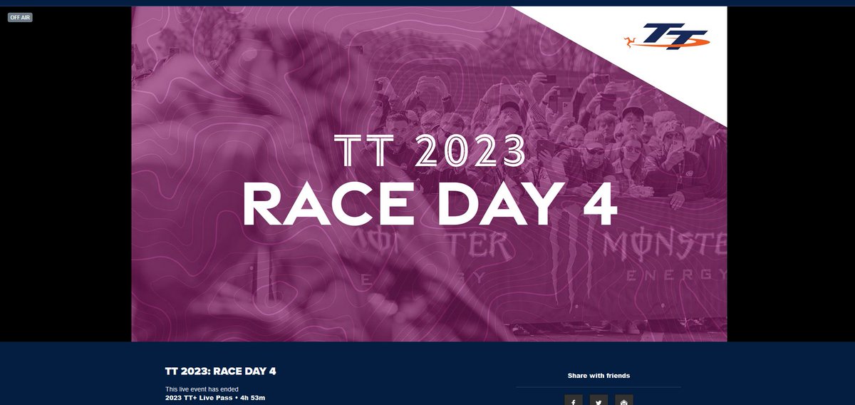 Why is there no replay of todays races? <a href="/ttracesofficial/">Isle of Man TT Races</a> When is it available? #TT2023 #IsleofManTT