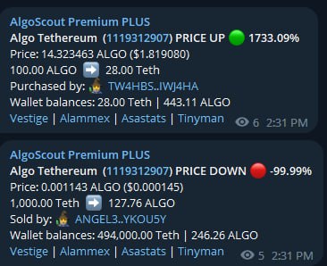 What's the deal sending 500k out to known scammers and then having them LP and start sapping the buyers dry? 

Degenerate.algo (ANGEL... KOU5Y) received 500k, LPed 1000 tokens and immediately started selling against that LP.  Shameful.