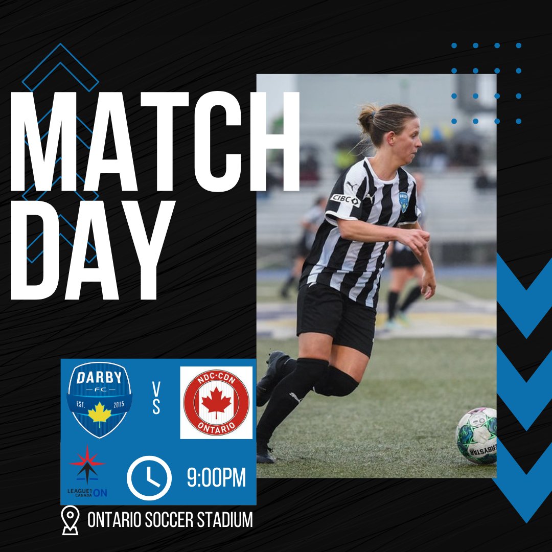 🎉Darby FC are on the road tonight as they take on NDC-CDN Ontario at the Ontario Soccer Stadium⚽

Good luck Ladies👊