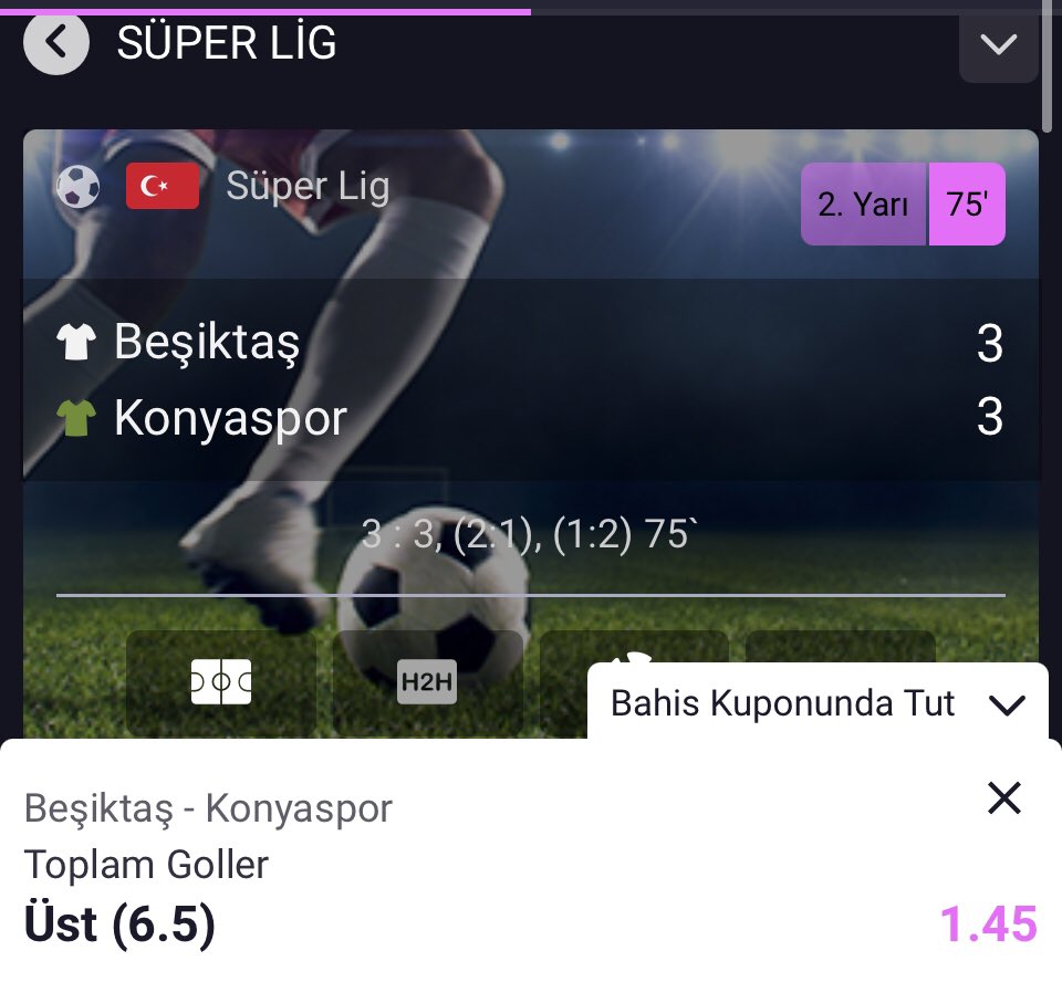 Beşiktaş - Konyaspor Toplam Gol 6.5 ÜST VAR YOK BASILDI

Maçlinki HD izle : tahminle4.xyz
