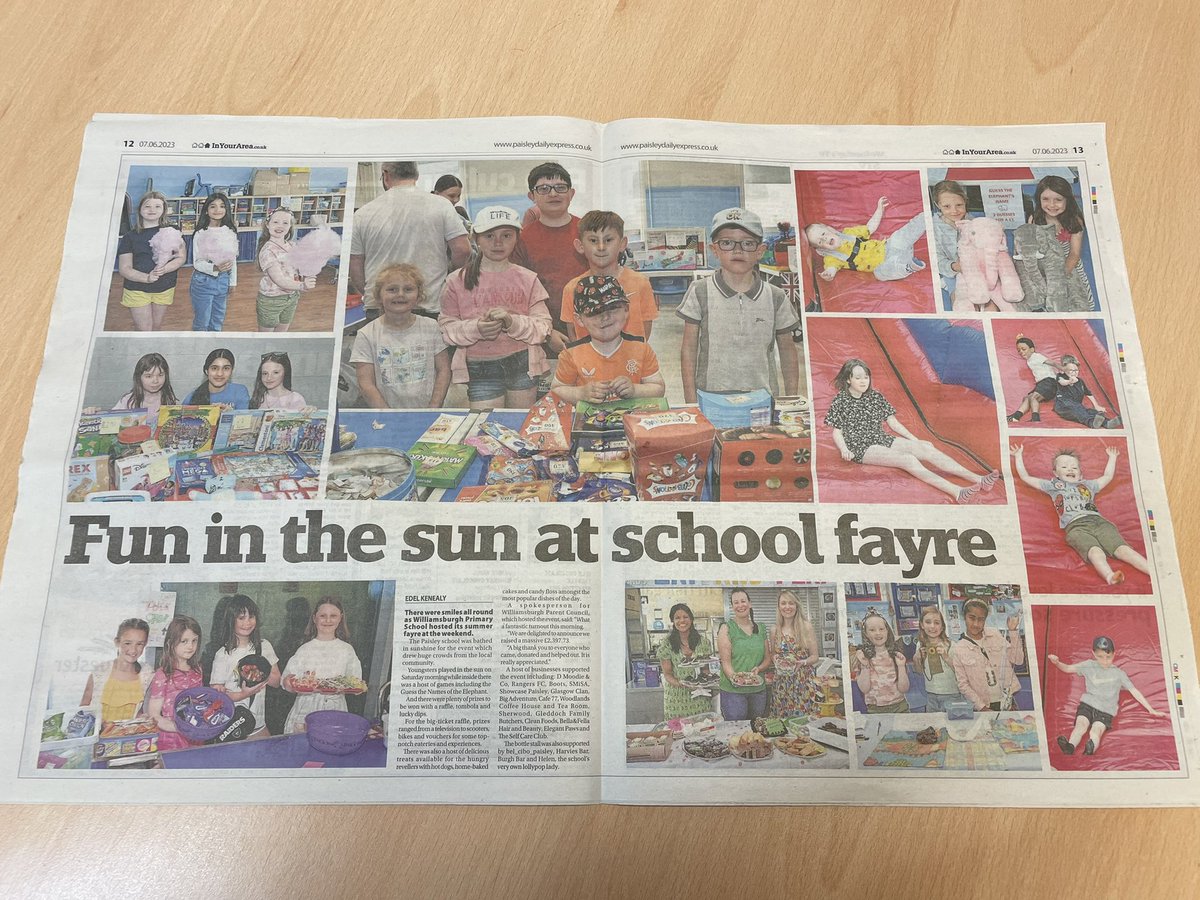 A great article in the Paisley Daily Express today!