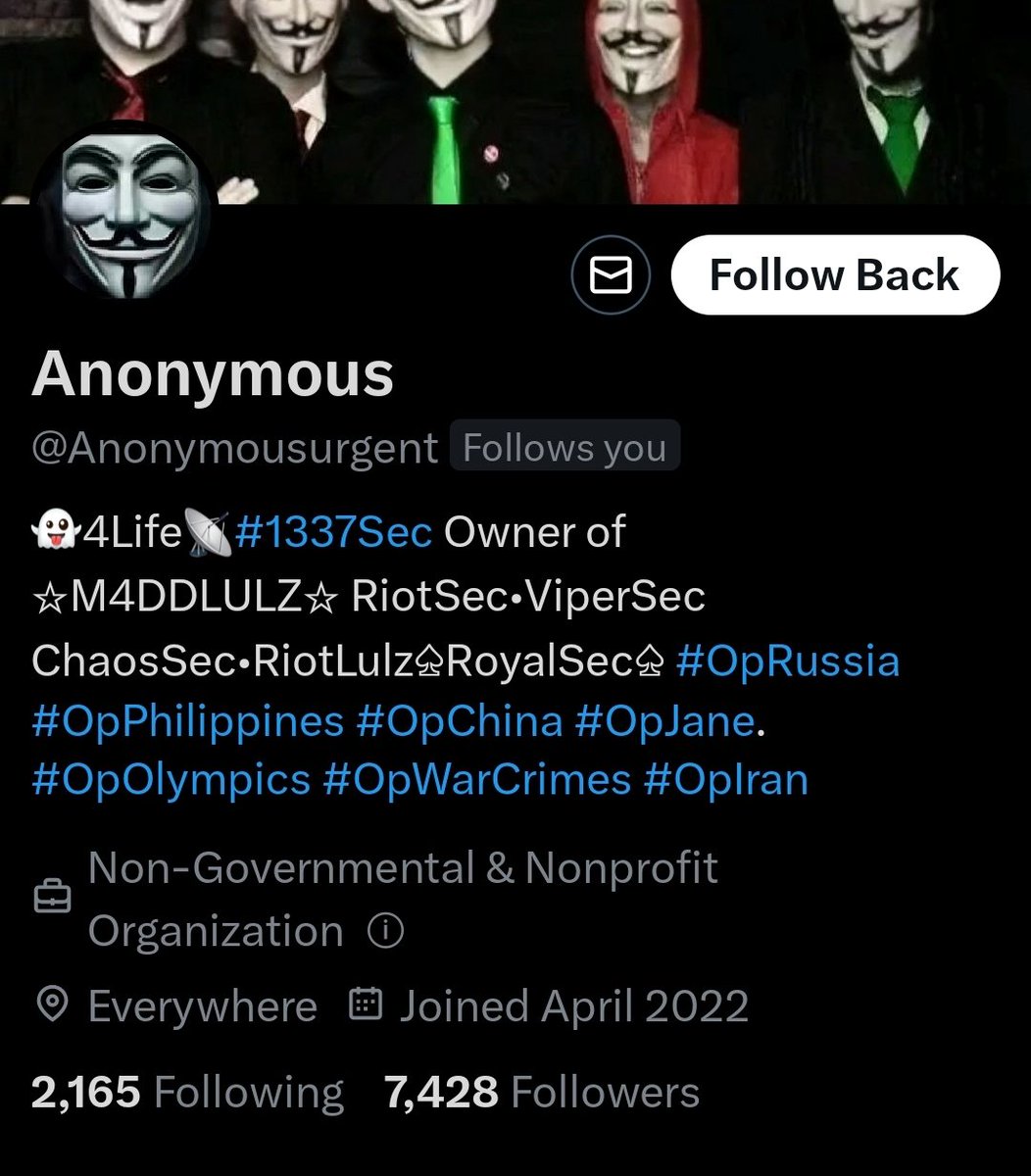 IAmAnonLegion's tweet photo. These three accounts are now linked to attacking #Anonymous. They are attempting to Dox AnonOps contributors and have attacked 4 Anons already. Make no mistake, this IS a BURN NOTICE. An attack on one is an attack on all. You've attacked 4. Now, we have no choice but to respond. https://t.co/E75LhU1R6p