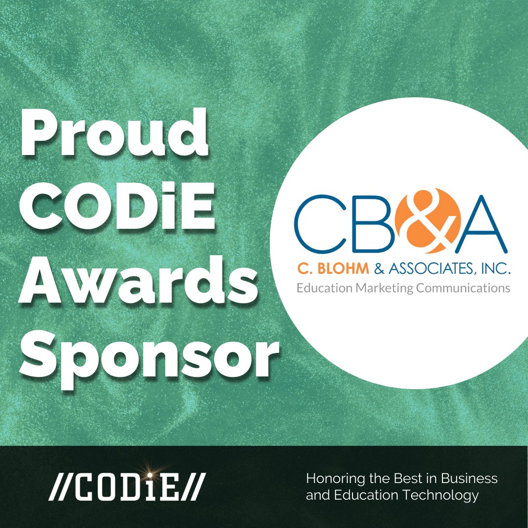 🏆 A special thank you to @CBlohmAssoc! 🙌✨  We are grateful for their invaluable contributions to the #CODiEAwards.