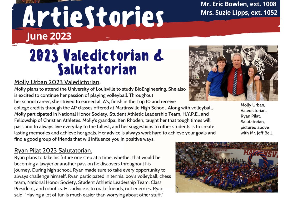 Great words by both students❤️💙<a href="/mollyurban7/">Molly Urban</a>