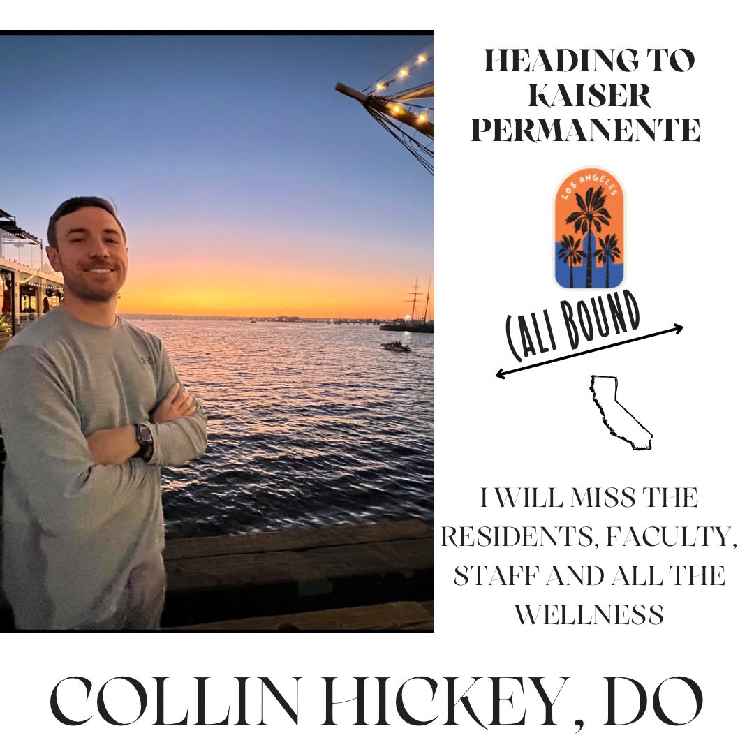 ✨ senior highlight ✨ congrats to Collin for securing his top choice position with Kaiser Permanente in California 🎉 

#BestJobsInEM #FAUEM