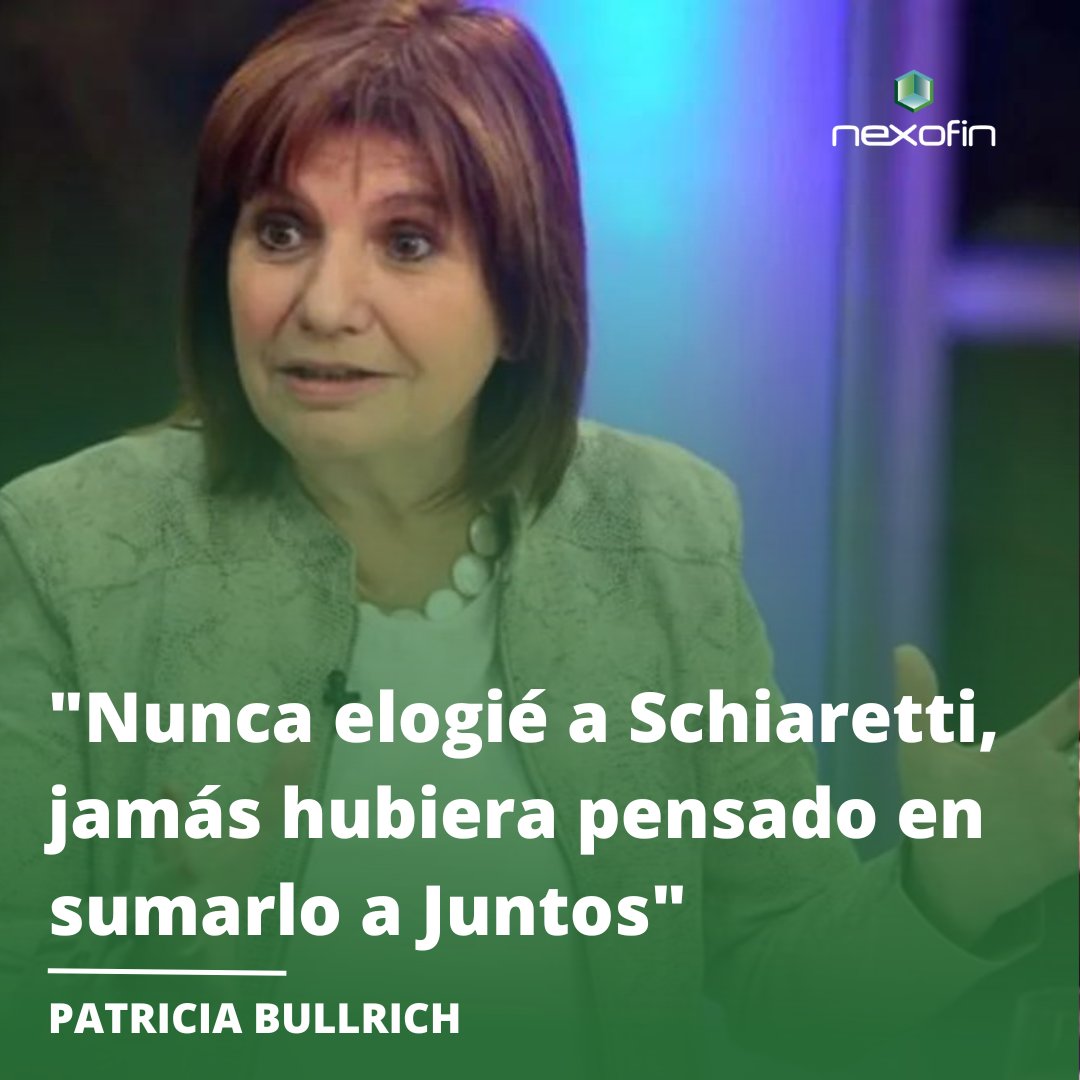 🥊 BULLRICH, DURÍSIMA CON SCHIARETTI

"Es una avivada querer sumarlo a Schiaretti. ¿Quién discutió con Schiaretti cuando el votó contra los fondos de la Ciudad, o cuando votó la nueva moratoria jubilatoria que aumenta el gasto de los jubilados?".