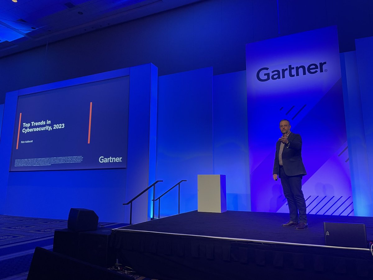Live from #GartnerSEC | Top Trends in #Cybersecurity in 2023 with Gartner Sr. Director Analyst Richard Addiscott: gtnr.it/43koIj9