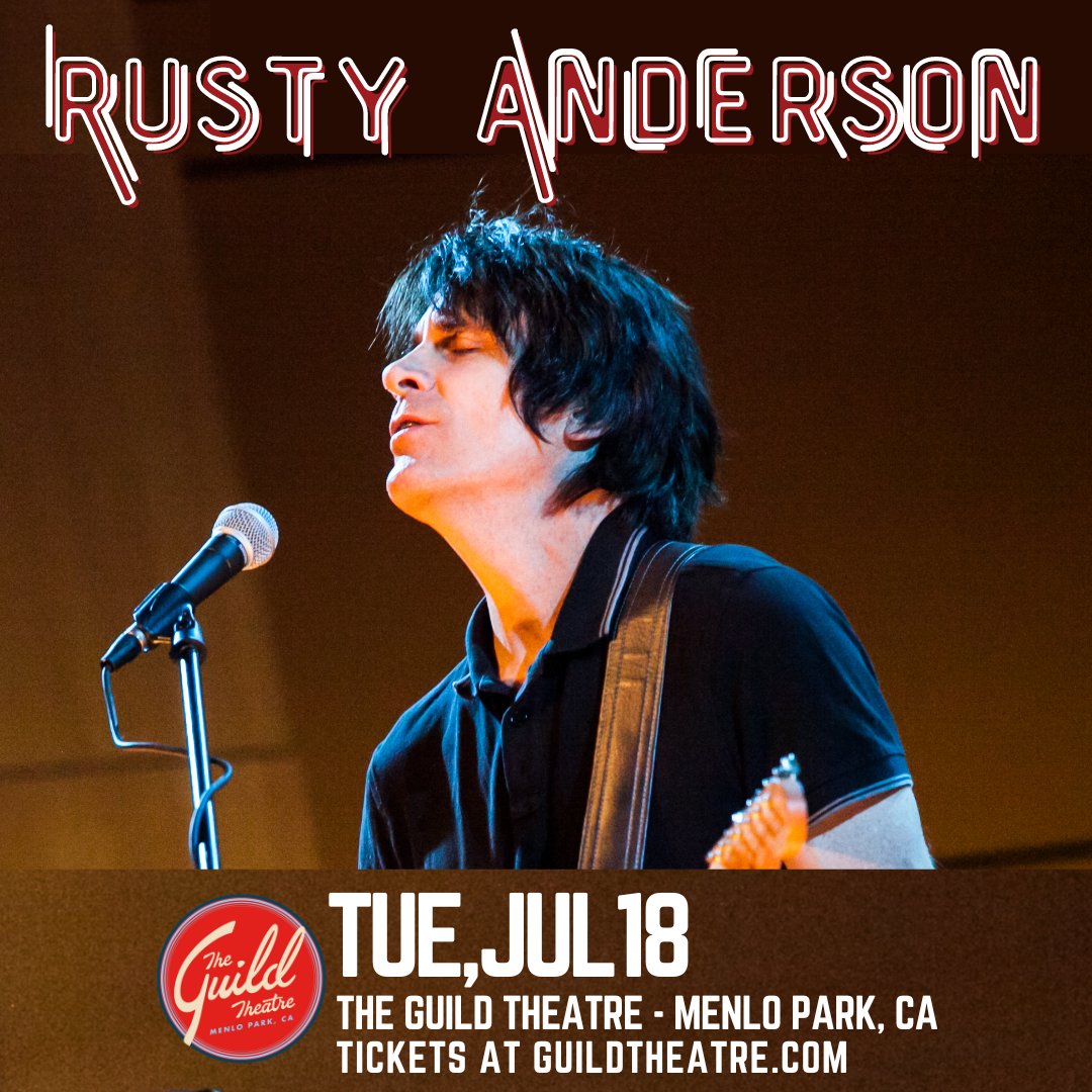 We’re excited to be performing at the fabulous Guild Theatre in Menlo Park, Ca. 7/18. Get tickets here: tixr.com/groups/guildth…

#rustyanderson #theguildtheatre #guitarist #livemusic #summertour