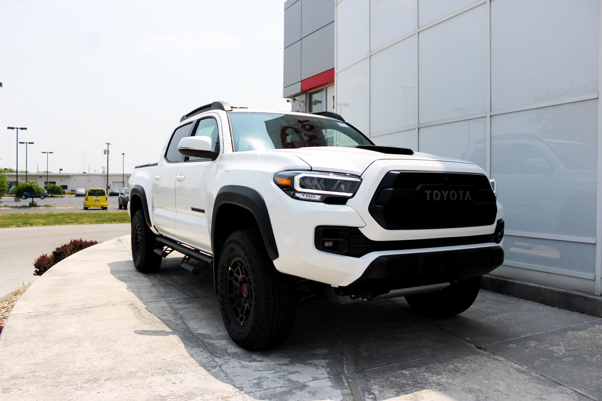 YarkToyota's tweet photo. Forge your own path and seek out tougher roads in the 2023 Toyota Tacoma TRD Pro, available now at Yark Toyota!
Give us a call or stop by today to schedule a test drive! For more details, see here: https://t.co/in00D8Ome9
#TOYOTA #TacomaTRDPro #LetsGoPlaces #GetMoreAtYark https://t.co/Ev1UVbq0Wu