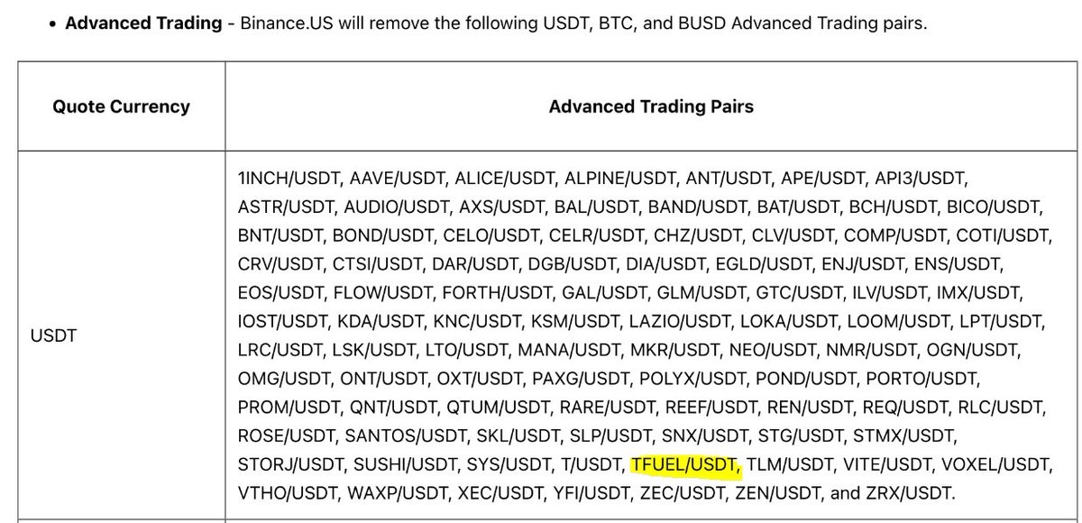 Not that I use #binance to buy #tfuel 
just wanted to highlight