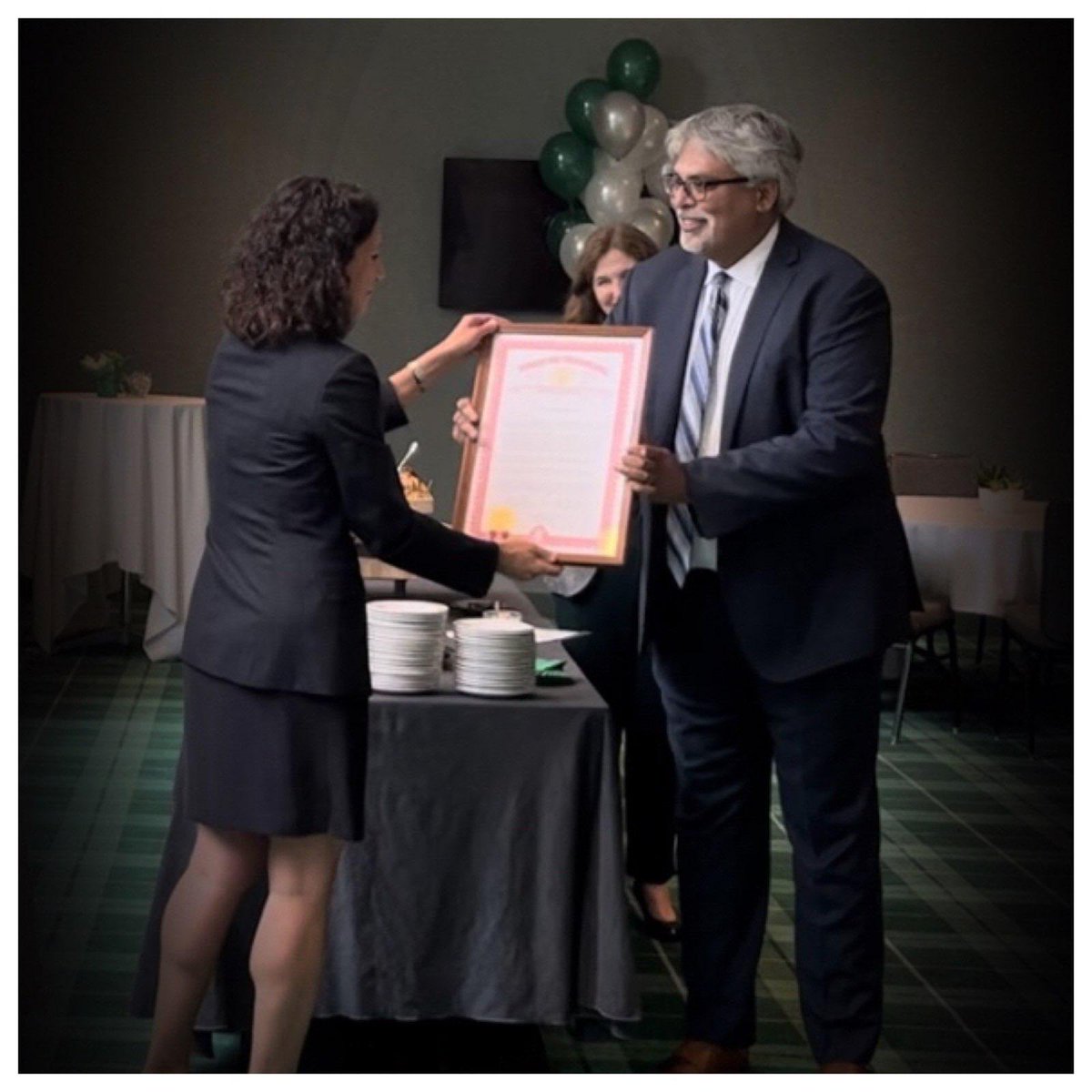 KatharineStrunk's tweet photo. Overwhelmed by yesterday’s goodbye party @EPICedpolicy & @MSUCollegeofEd. Surprised & humbled by the legislative tribute presented by @singhsam94. It has been an honor to work on behalf of Michigan’s students & educators. #ResearchWithConsequence https://t.co/l8beUCN8Xo