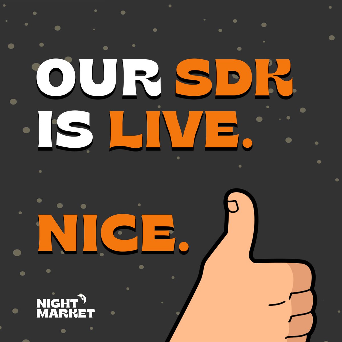 📣 Developers, builders, hobbyists… Do you want to integrate Night Market with your app, service, or ____ ?

Directly access Night Market’s contract through our open source SDK!

It’s never been easier. Read more 👇