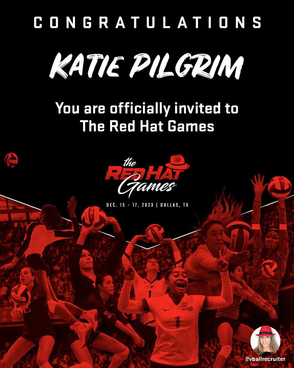 katiepilgrimVB's tweet photo. Thank you @VBallrecruiter &amp; @theredhatgames for this opportunity! Can’t wait! https://t.co/OdqiXsw0pL
