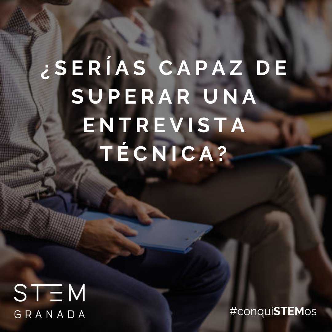STEMgranada's tweet photo. Las entrevistas técnicas son evaluaciones clave en el campo de la tecnología para medir tus habilidades y conocimientos específicos en IT 💻

Prepárate y destaca en estas entrevistas formándote con nosotros 🚀 https://t.co/XSVBmZibVt