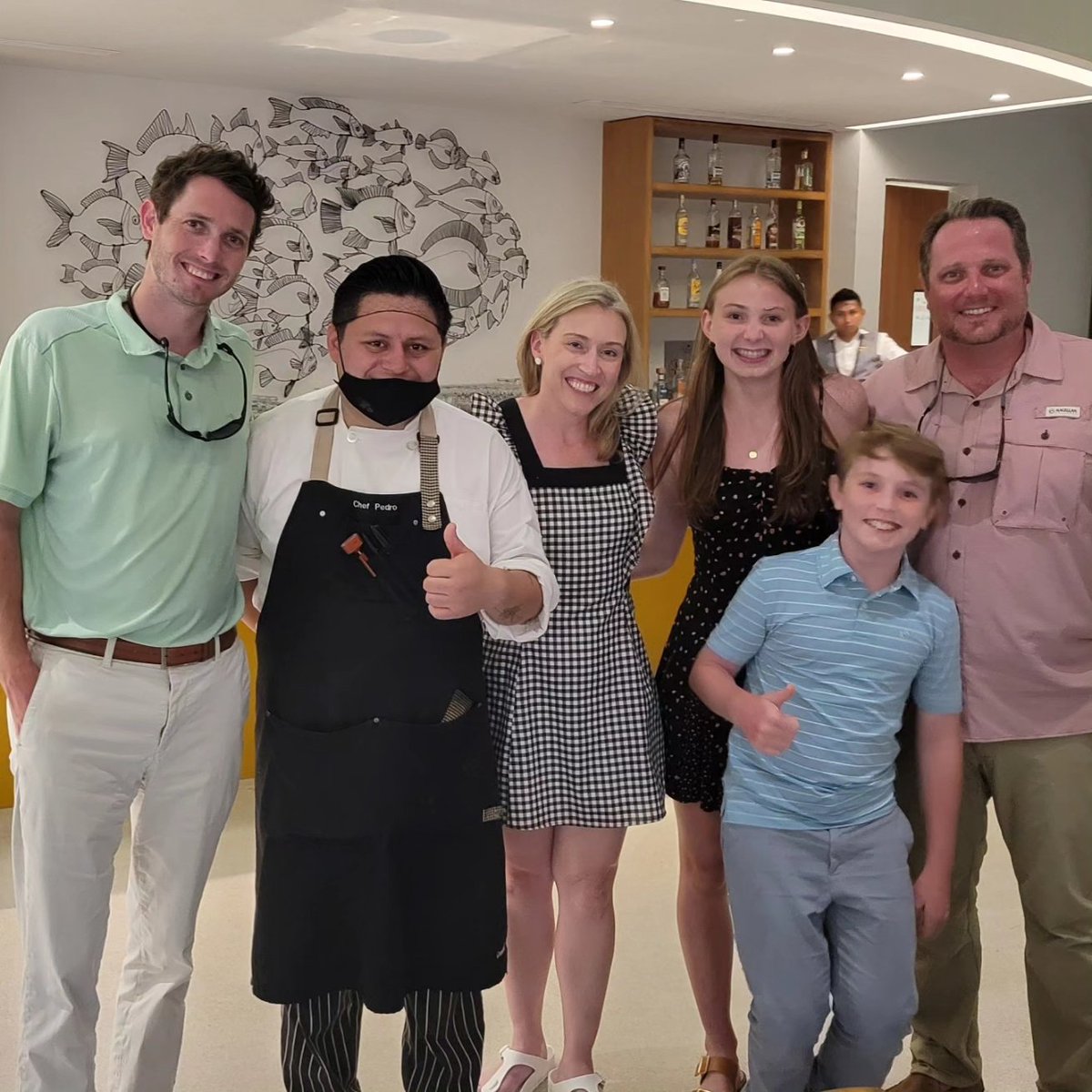 Undoubtedly, one of the coolest experiences at Dreams Playa Mujeres was having Chef Pedro at Maris prepare the fish we caught earlier that day! He did an amazing job!! <a href="/DreamsPlayaM/">Dreams Playa Mujeres</a>