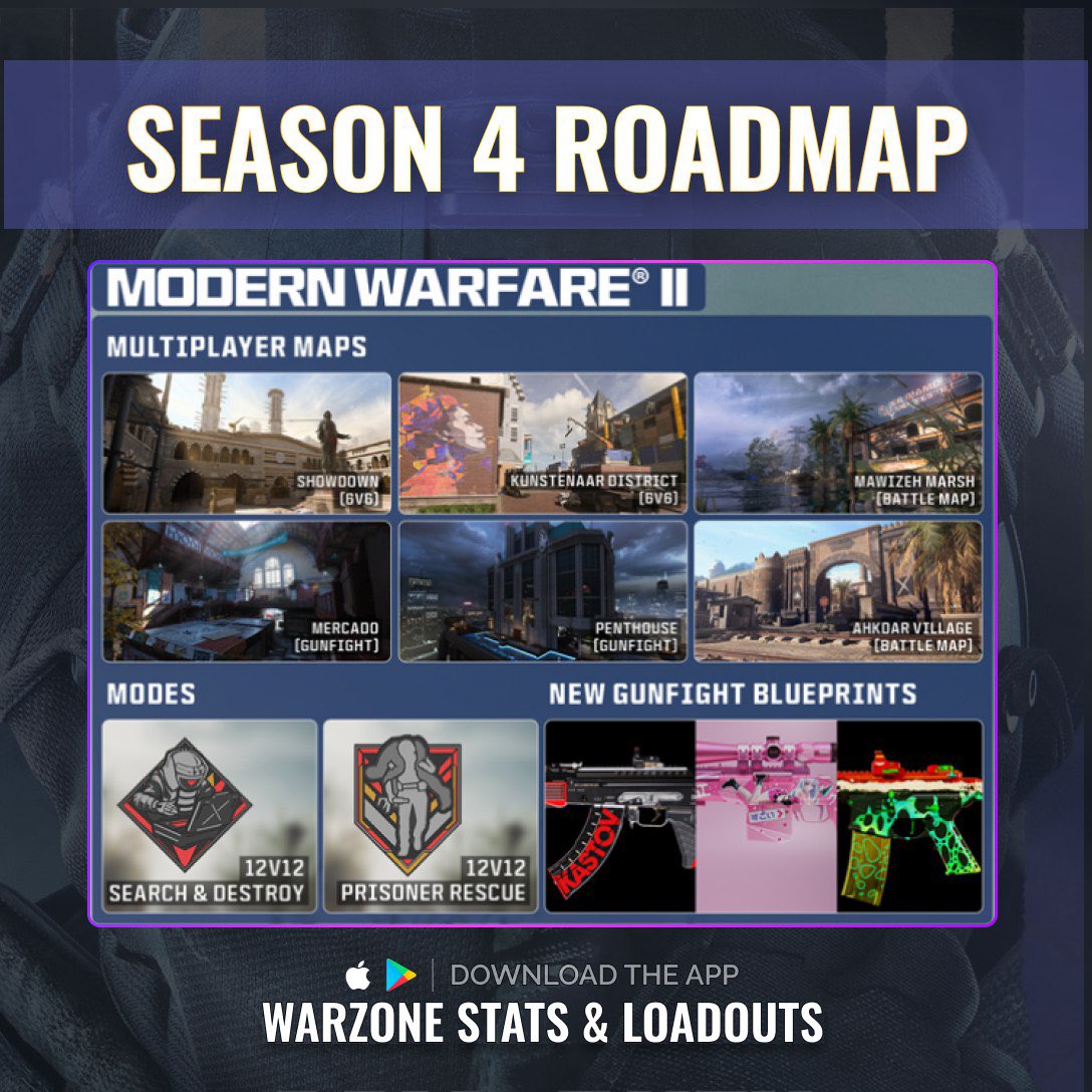MW2 Season 2 Roadmap! : r/ModernWarfareII