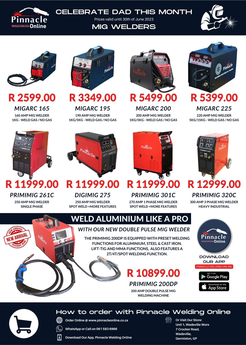 Father's Day is just around the corner, and what better way to honour the handyman in your life than with a gift that sparks his creativity and fuels his passion? WhatsApp on 061 583 6966 or visit pinnacleonline.co.za