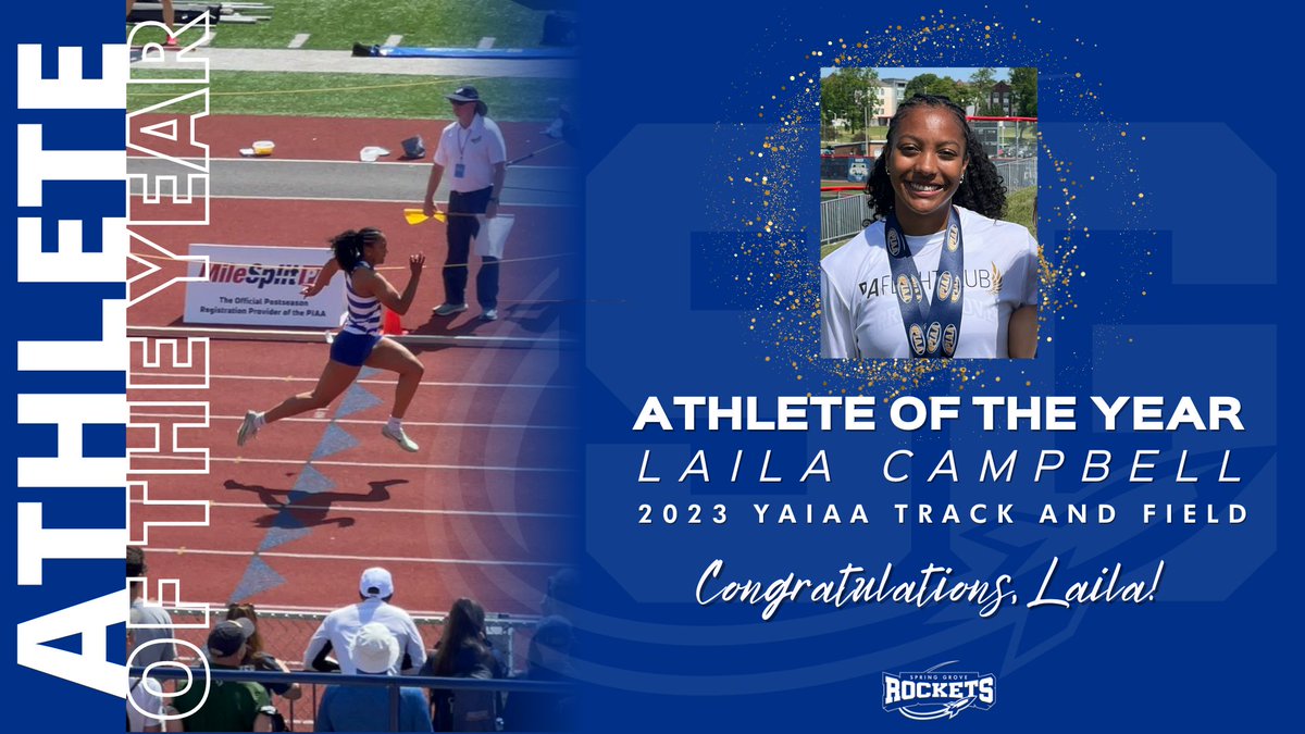 👏 Congratulations to the Spring Grove Track and Field YAIAA All-Stars! 🤩 #RocketPride 🚀

⭐️ Athlete of the Year: Laila Campbell
➡️ First Team: Ella Bahn, Sprinter/Hurdler
➡️ Honorable Mention: Morgan Dayett, Thrower

tinyurl.com/yc72n86w
