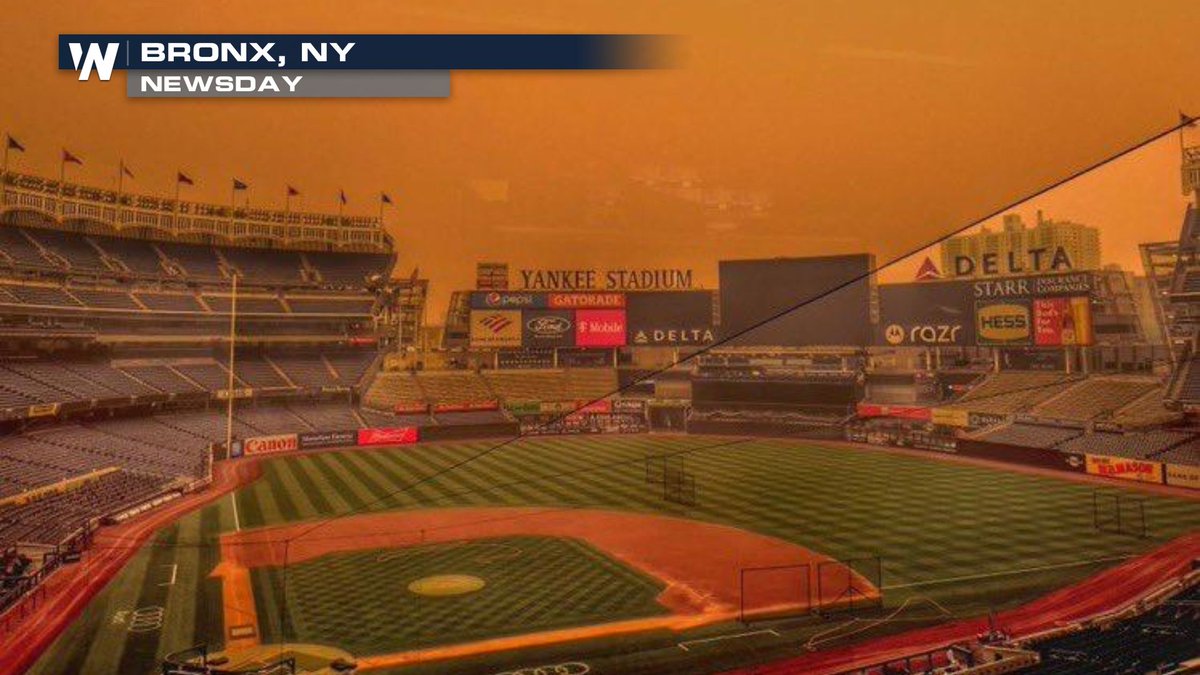 WeatherNation on Twitter "This is the current view at Yankee Stadium