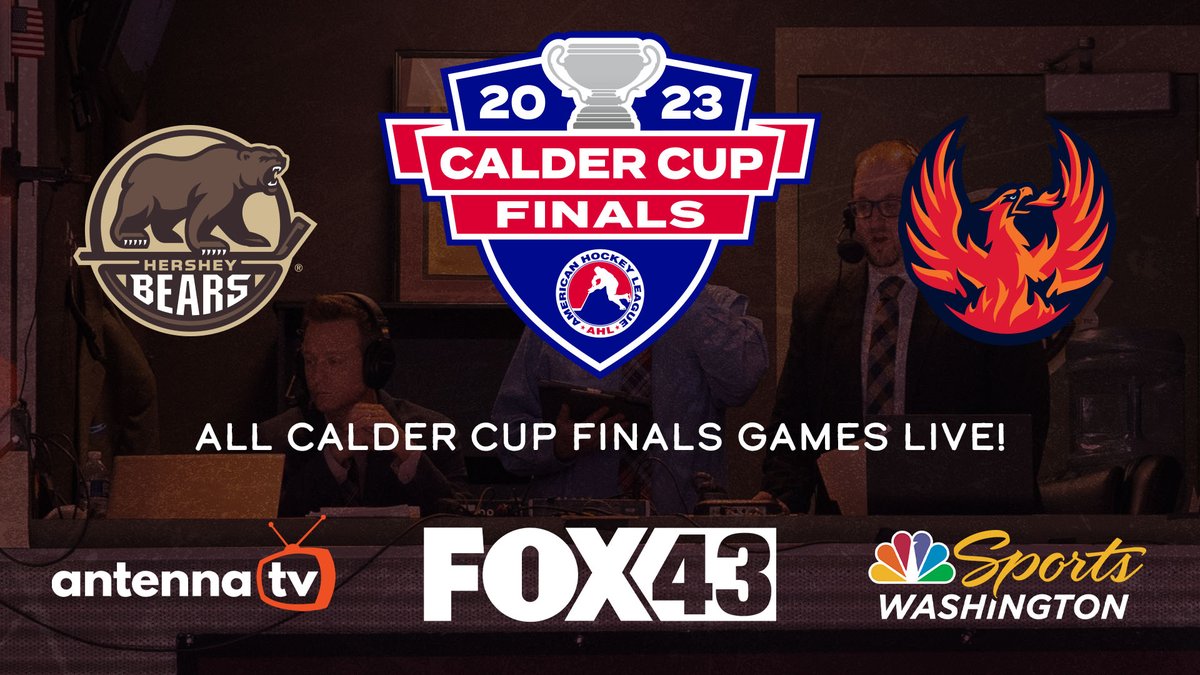 All #CalderCup Finals games will be on TV! Catch the games on @fox43 or Antenna TV as well as on @NBCSWashington. 📺

hersheybears.com/news/detail.ph…