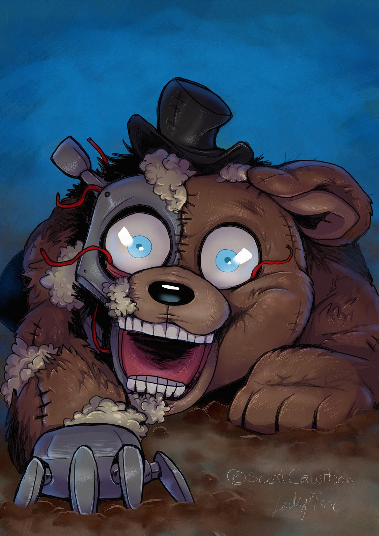 FNAF 4 Nightmare Animatronics Poster for Sale by ladyfiszi