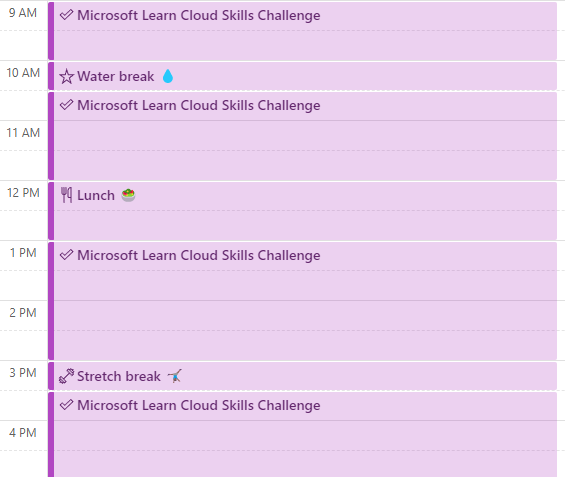 MicrosoftLearn's tweet image. Coworker: hey, are you free to meet?

Me: sorry, I&apos;m kind of in the middle of a big project right now. 😆

Who else is working on their Microsoft Learn #CloudSkillsChallenge today?