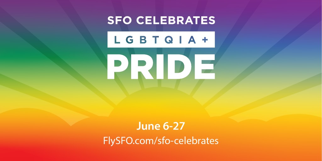 Get ready to show your #pride with SFO's exciting lineup of weekly events at Harvey Milk Terminal 1! Featuring performances from drag queens, Cheer San Francisco & more, our launch event kicks off on Friday, June 9th, from 10am to 2pm. Don't miss out on the fun! 

#SFOCelebrates