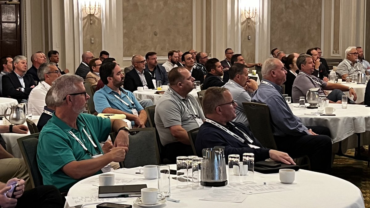 Networking and knowledge building is underway at #PTDA23CC in Ottawa! The program began with a networking reception today and presentations this morning, beginning with Jeremy Bess of ITR Economics providing an update on the North American forecast.