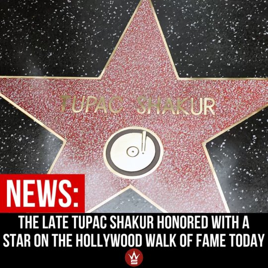 WORLDSTAR's tweet photo. According to reports, the late #TupacShakur was honored with a star on the Hollywood Walk of Fame earlier today. Pac’s sister, Sekyiwa "Set" Shakur, was in attendance and accepted the award on his behalf. https://t.co/1B4BGyO4vx