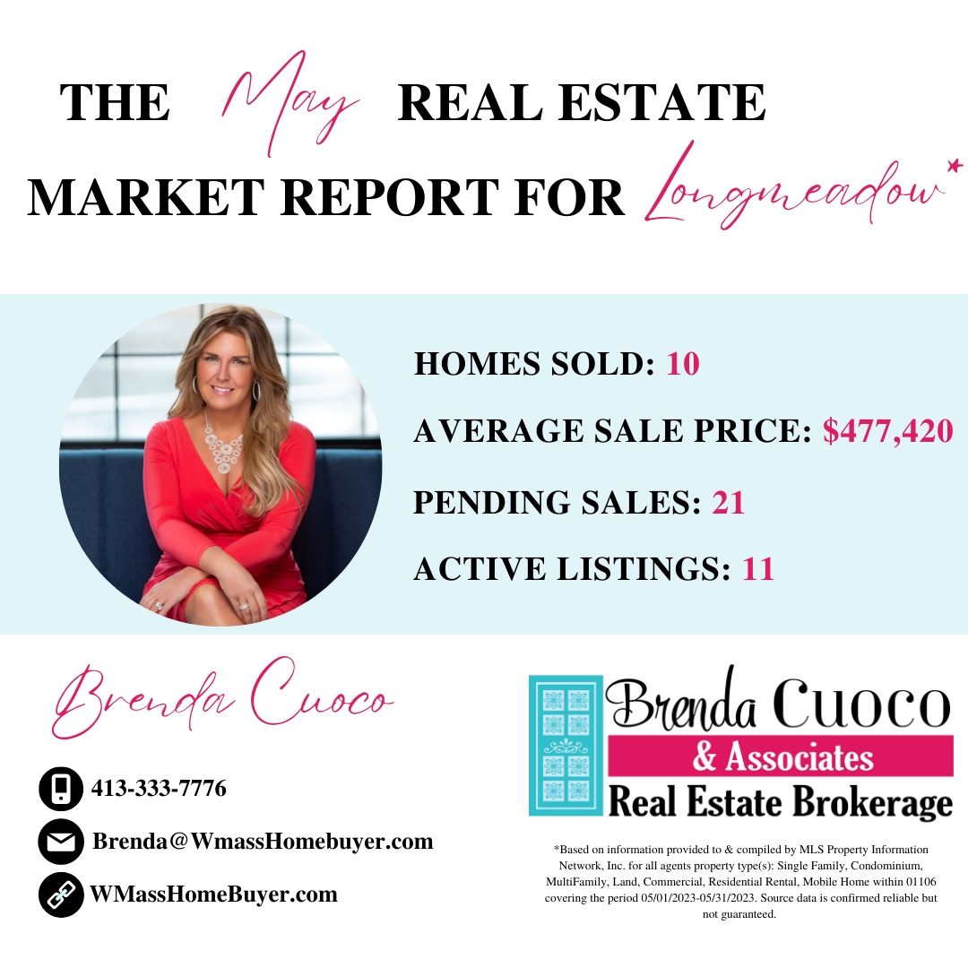 🏠 Check out Your May Real Estate Market Report for Longmeadow!

 #TeamCuoco #SellingHomesLikeABoss #BrendaCuocoAndAssociates #SellHigh #SellFast #LocalBusiness #WomanOwnedBusiness #Longmeadow