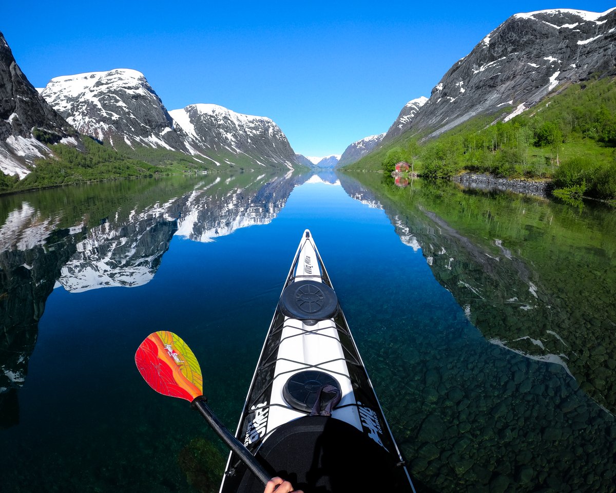 Photo of the Day: Reflection perfection 🚣‍♀️  GoPro Subscriber Tomasz Furmanek is banking a 2x payout ($500) for this submission to GoPro.com/Awards.

#GoPro #GoProAwards #POV #Reflection #Kayaking #Travel