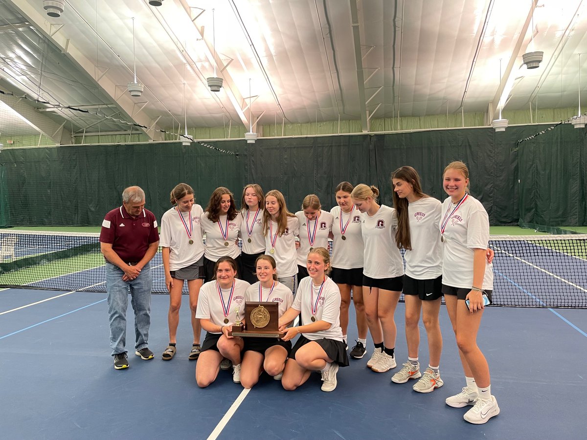 GreelyRangers's tweet photo. GIRLS TENNIS STATE CHAMPIONS! FIRETRUCKS!!! https://t.co/RhegWa6eVO