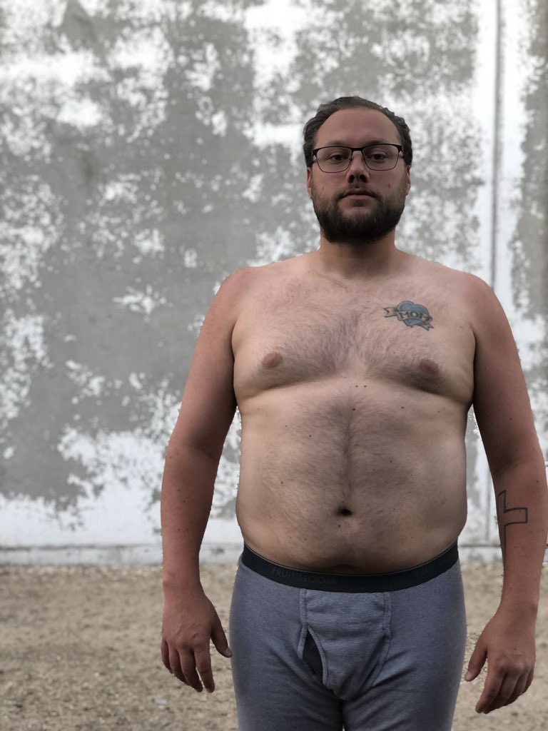 rhythmesadancer's tweet photo. @jtrag thanks brother. in about 6 weeks, i will have gone for an entire year. this is the before photo. 🤝🙇‍♂️ https://t.co/ifvqIqSD0v