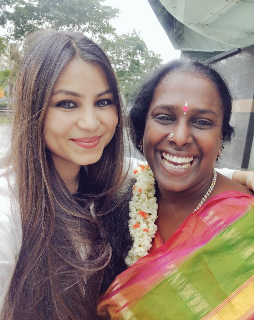 MeghaaShri's tweet photo. Celebrating pride month via an insightful conversation with the most beautiful @akkaitg . Akkai, you're the best! 
#HappyPride2023 https://t.co/iL2GWh0Nch