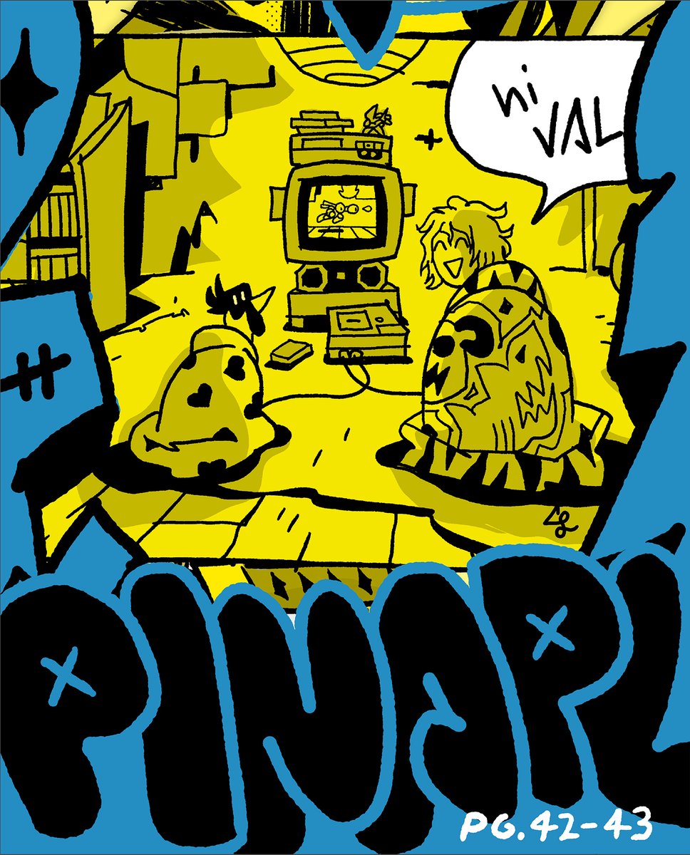 reyyystation's tweet photo. Couple new pages of my COMIC BOOK #PINAPL🍍 up on the #REYYYTREON! 🎮 https://t.co/wlEBXIlXaS https://t.co/L6qgJl2zVv