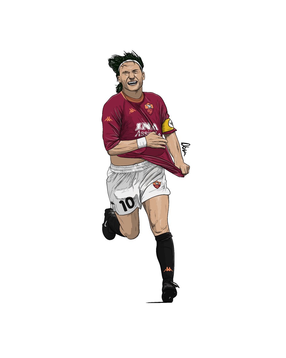 dbsnstudio's tweet photo. Football Icon.
#asroma #romafans #forzaroma #roma #totti #totti10 https://t.co/Gud7vhKnU4