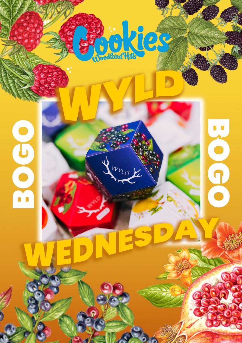 BUY ONE GET ONE EVERY WEDNESDAY!
#CookiesWoodlandHills
