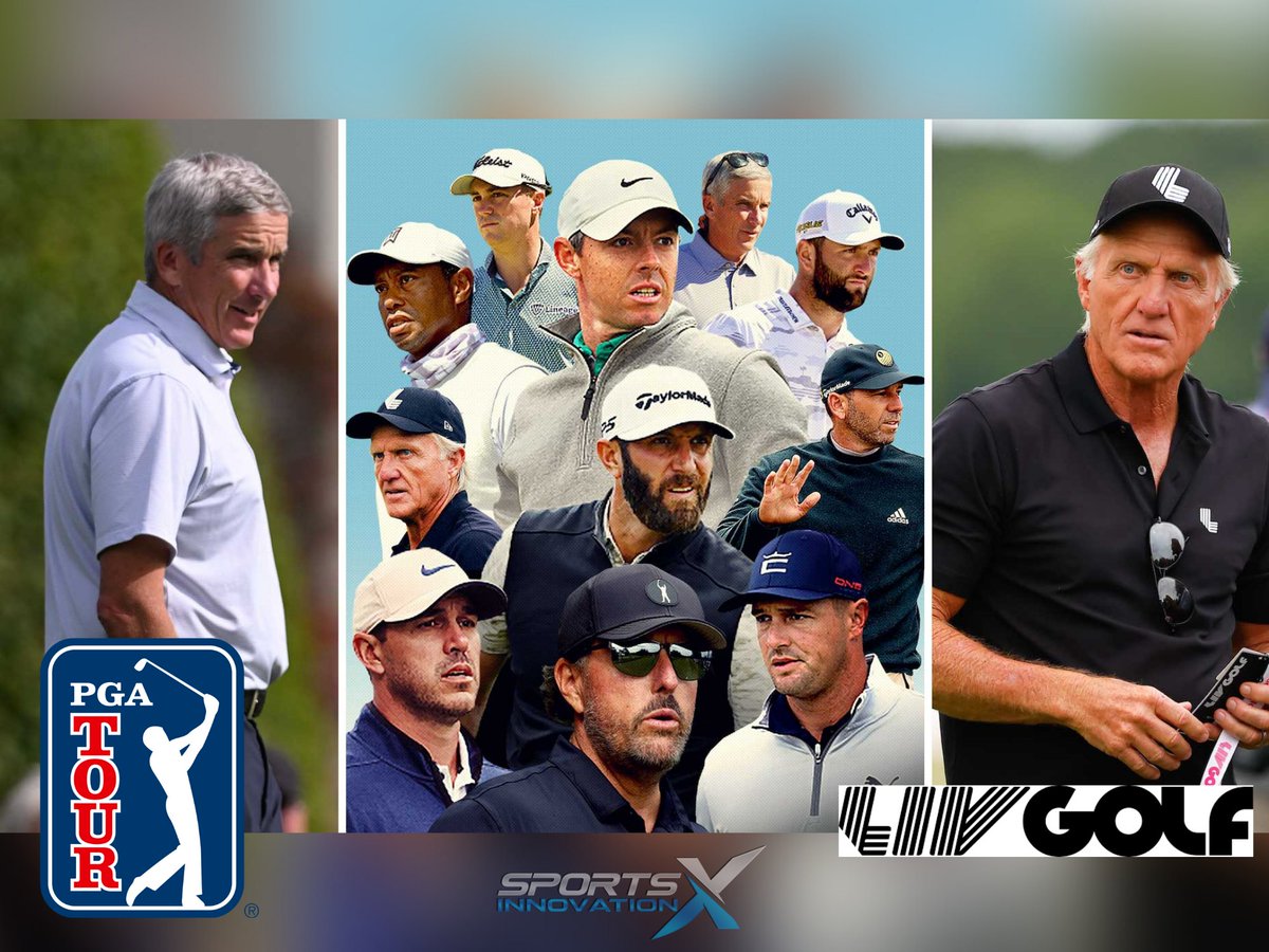 SportsInnoX's tweet photo. The @PGA @PGATOUR &amp; @livgolf_league have officially joined forces, marking a significant development in the world of golf. 😮 ➡️ https://t.co/blUkQVLjY1 

#PGA #LIV #LIVGolf #PGATour #PIF #SportsInnovationX #SIX #SIXConnects #Golf #Golfers #GolfNews #MarketNews https://t.co/yiOEqkC4GO