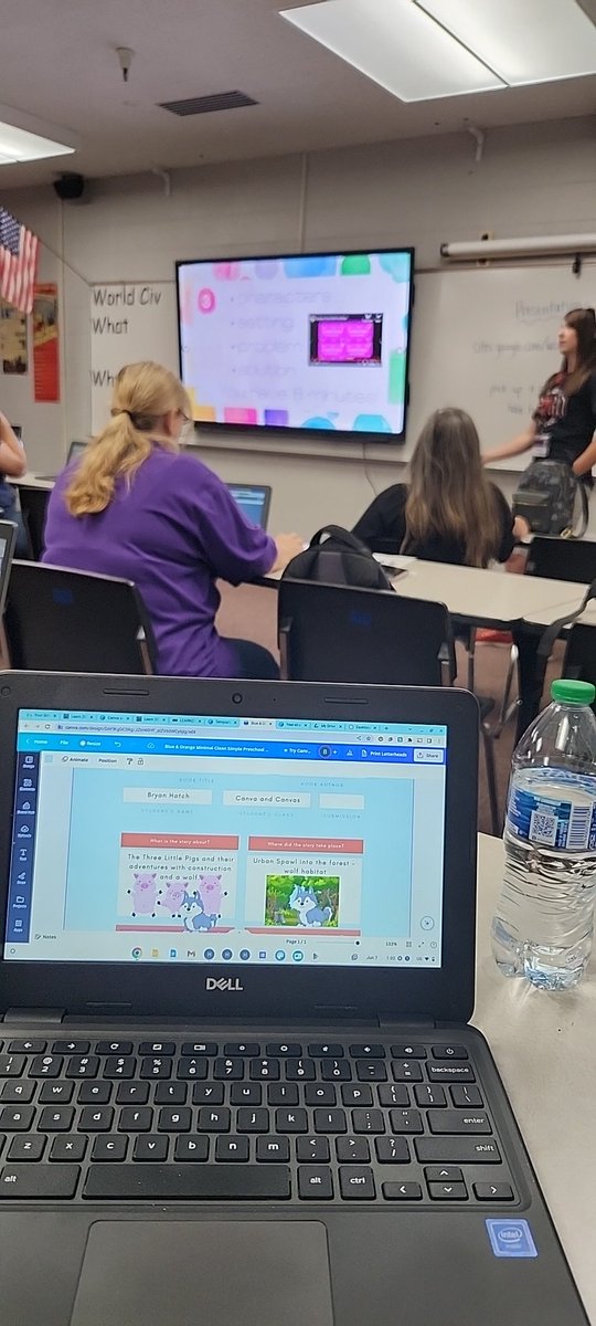 BryanHatch1's tweet photo. @WSDlearn #wsdlearn Canva is great for book reports, especially useful I think with ELL and struggling readers and writers because there is a lot of use of images, video, etc. 

This is my Three Little Pigs Book Report https://t.co/QFotOEXRTe