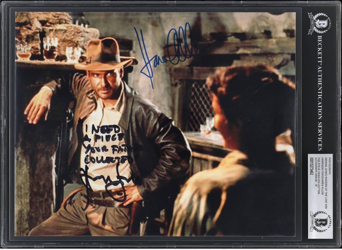 Steve_Grad's tweet photo. The ultimate @IndianaJones collection up for auction! Ending today some truly amazing artifacts @GoldinCo https://t.co/3Bz4zhssEM #indianajones #GradCollection @KenGoldin https://t.co/kx240vNBaA