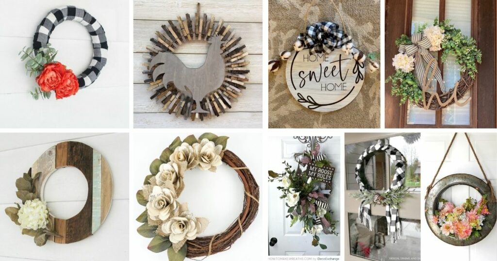 Put your #DIY skills to the test with these fun wreaths that can match your home's farmhouse style. #howto  cpix.me/a/171154255