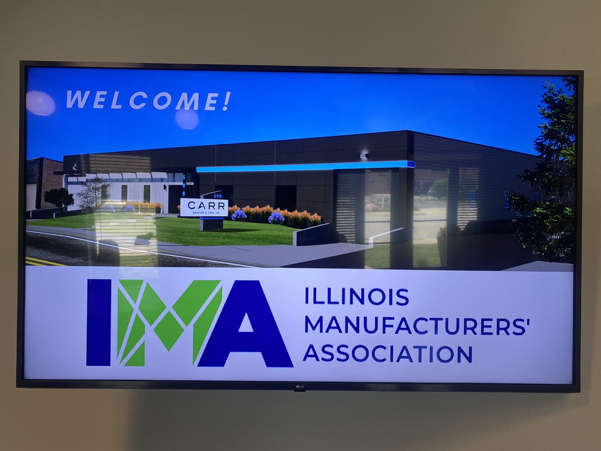 IllinoisMfgAssc's tweet photo. Great visit with Jim Carr & @CARRMachine in Elk Grove Village. Multi generational family company (aerospace machining) that’s been around for 50+ years. Jim is a great mfg champion who founded mfg podcasts #MakingChips and #TruePosition. It was an honor to be on the show! https://t.co/0H8sbs1HaI