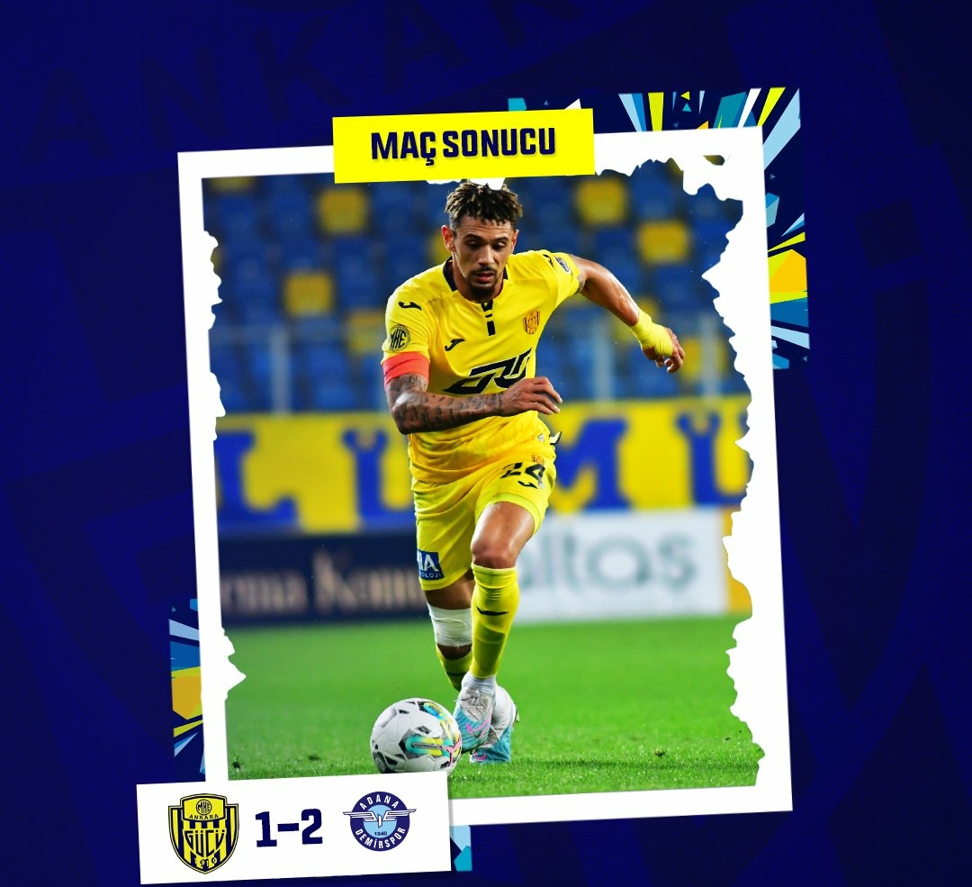 🇹🇷 Türkıye Süper Lig 

Mke Ankaragücü Ligin son haftasında 
Adana Demirspor'a 2-1 mağlup oldu!

Maç Sonucu 
#MkeAnkaragücü (1)
⚽️ 82' Felicio Mendes Joao Milson

Adana Demirspor (2)
⚽️ 31' Younes Belhanda
⚽️ 57' Emre Akbaba