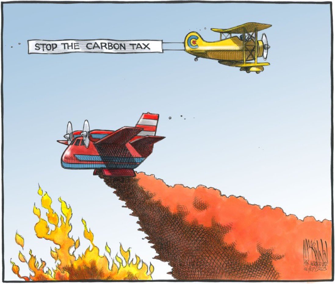 Yep, that sums it up… Ça résume bien… Bruce MacKinnon's cartoon for June 7, 2023.