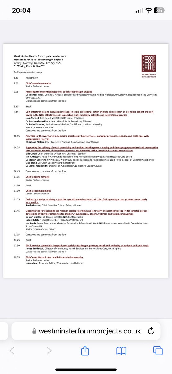 Very excited to be talking directly to government next month on shaping the future of #mentalhealth services and #socialprescribing we have the opportunity to shape something for the better let’s not waste it @wfpevents