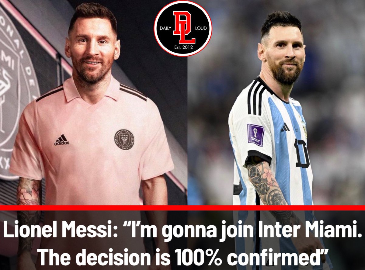 Lionel Messi officially announced that he has signed to Inter Miami in the MLS ⚽️🎉