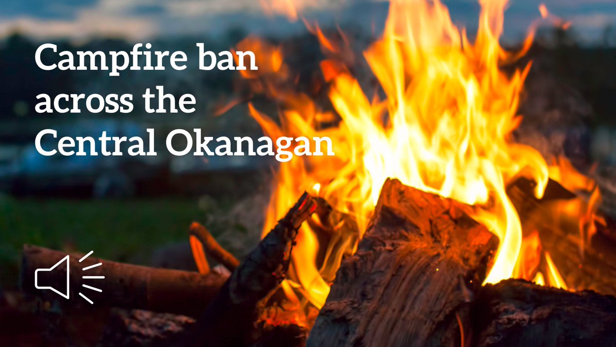 Effective June 8, 2023 at noon, all campfires are prohibited throughout the Central Okanagan to help prevent human-caused wildfires and protect public safety. For more information visit: rdco.com/en/news/campfi…