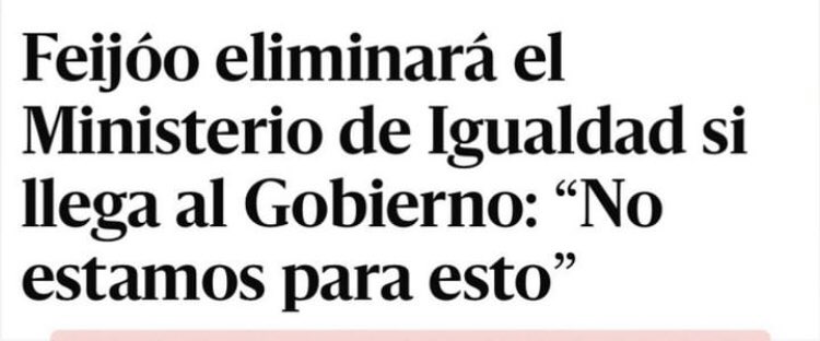 imagínate ser mujer y votar el 23 de julio al partido popular