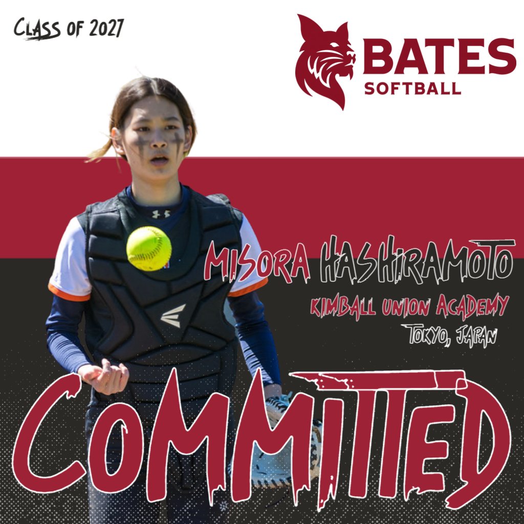 Bates Softball (@batessball) on Twitter photo 📢 Bates Softball is eager to announce Misora Hashiramoto to the class of 2027!
#batessoftball #committed #welcomehome <a href="/kimballunion/">Kimball Union</a> 📢 Bates Softball is eager to announce Misora Hashiramoto to the class of 2027!
#batessoftball #committed #welcomehome <a href="/kimballunion/">Kimball Union</a>